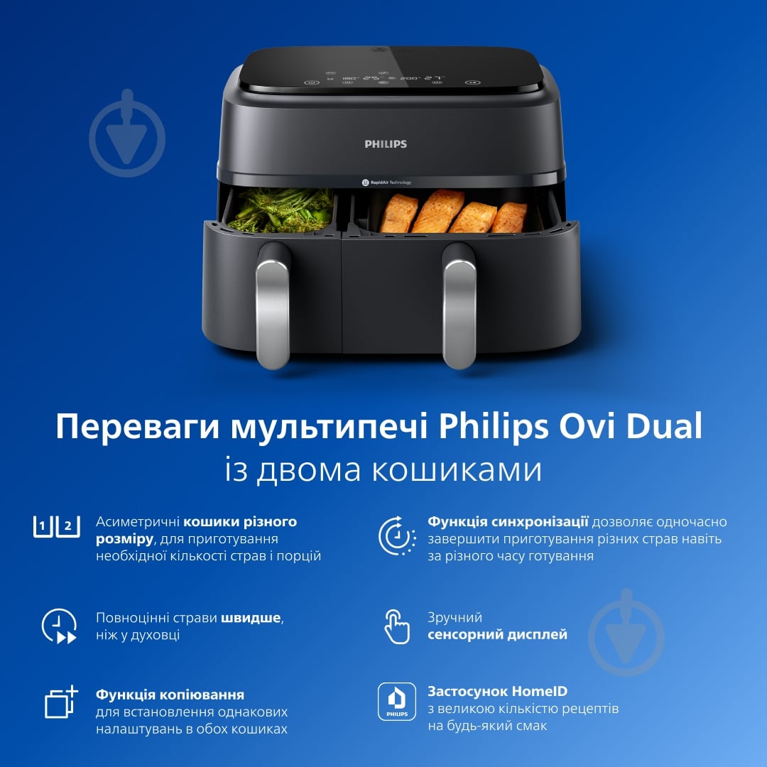 ВИТРИНА! Мультипечь Philips NA351 Ovi Dual - фото 3