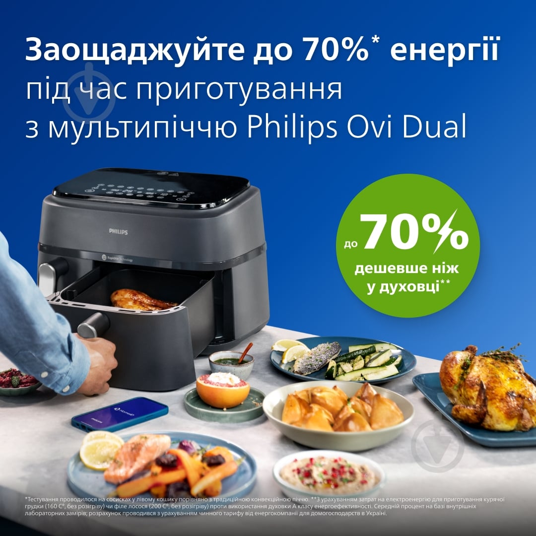 ВИТРИНА! Мультипечь Philips NA351 Ovi Dual - фото 9
