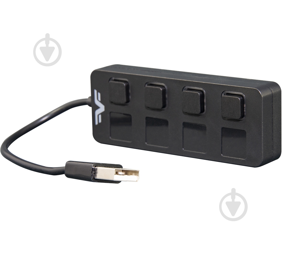 USB-хаб Frime 4хUSB2.0 black (FH-20010) - фото 2