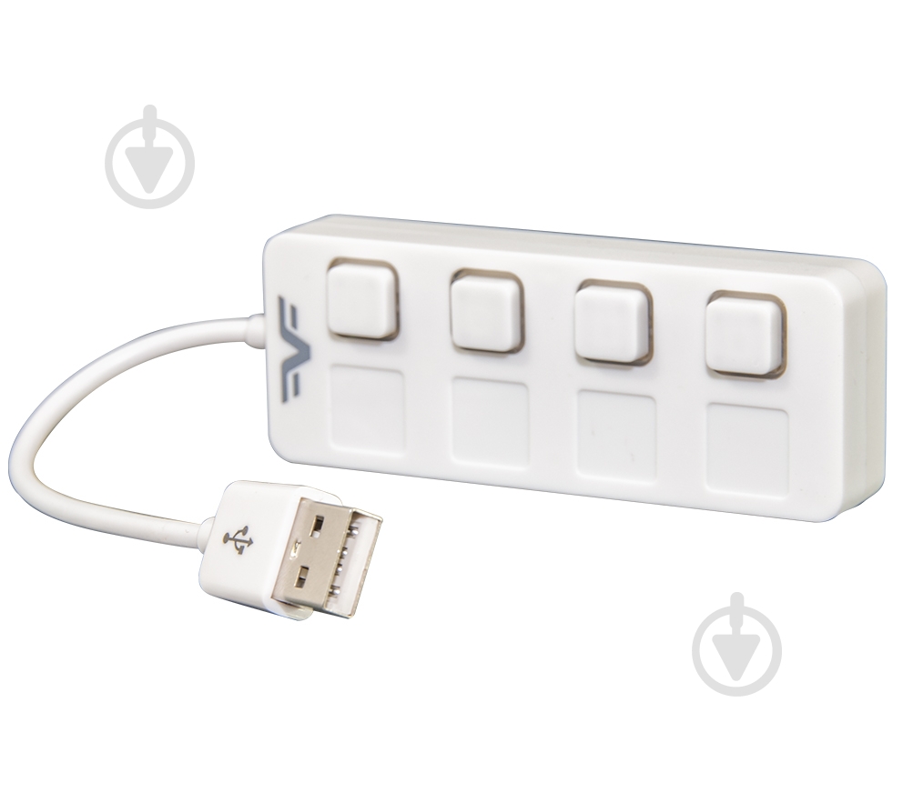 USB-хаб Frime 4хUSB2.0 white (FH-20011) - фото 2 USB-хаб Frime 4хUSB2.0 white (FH-20011) - фото 2