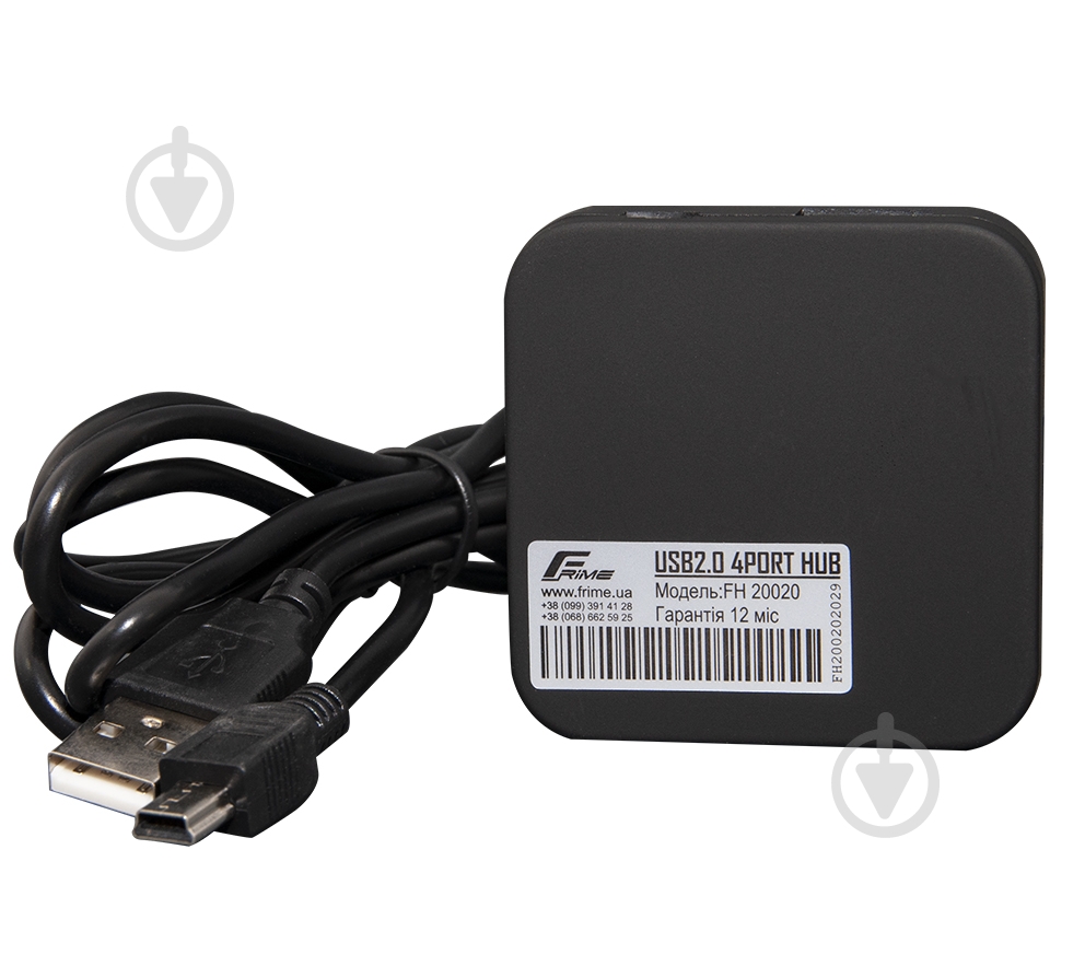 USB-хаб Frime 4хUSB2.0 black (FH-20020) - фото 2 USB-хаб Frime 4хUSB2.0 black (FH-20020) - фото 2