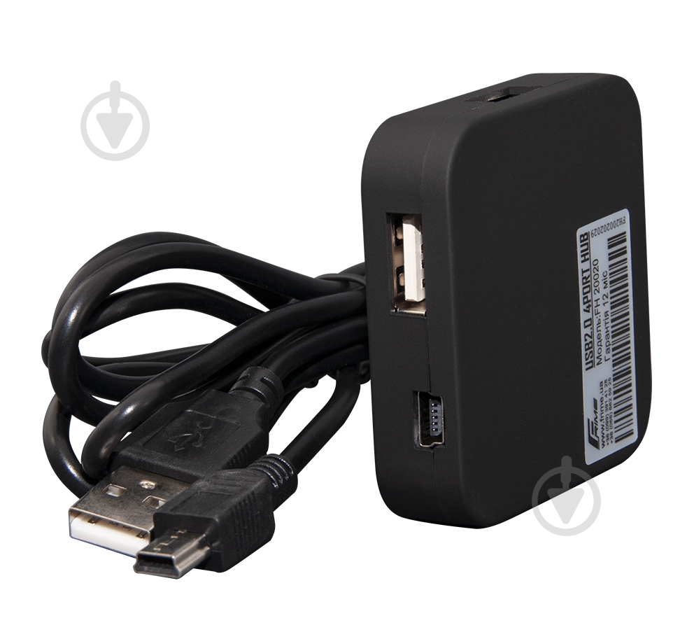 USB-хаб Frime 4хUSB2.0 black (FH-20020) - фото 4 USB-хаб Frime 4хUSB2.0 black (FH-20020) - фото 4