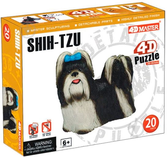 Пазл объемный 4D Master Собака Ши-тцу 26536 - фото 1