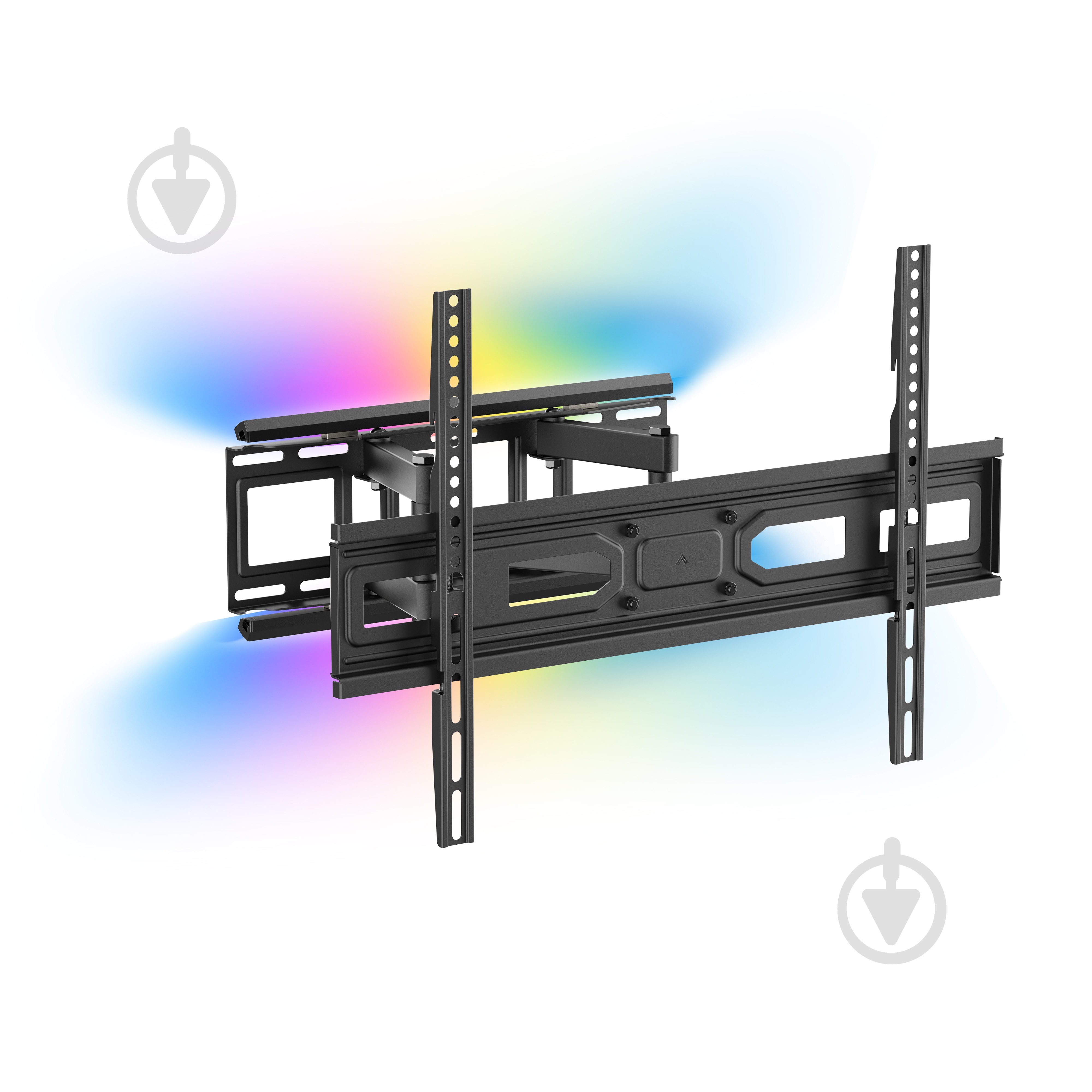 Крепление для телевизора Kivi с подсветкой ALUMIGLOW TV MOUNT поворотно-наклонные 37"-80" черный - фото 12