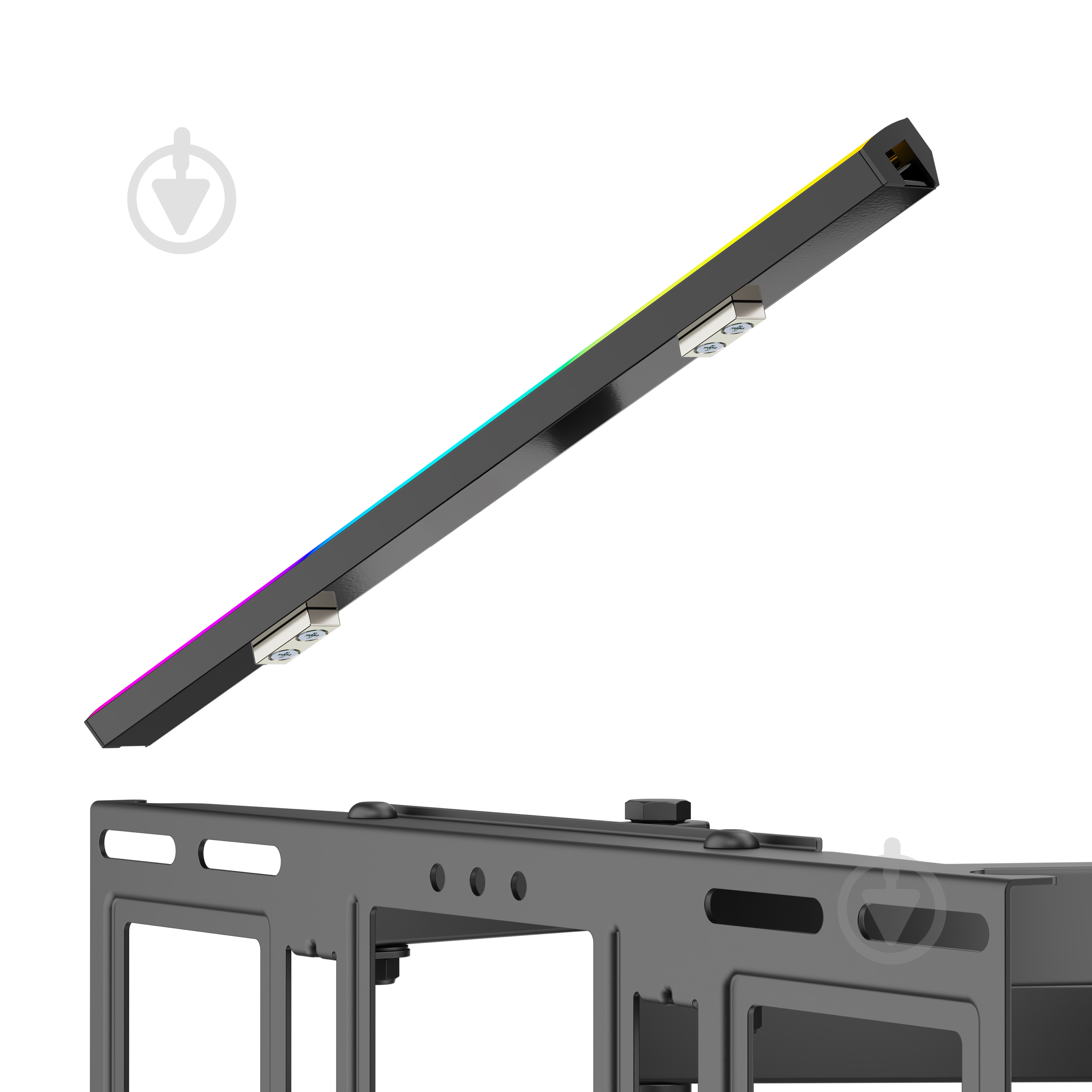 Крепление для телевизора Kivi с подсветкой ALUMIGLOW TV MOUNT поворотно-наклонные 37"-80" черный - фото 15