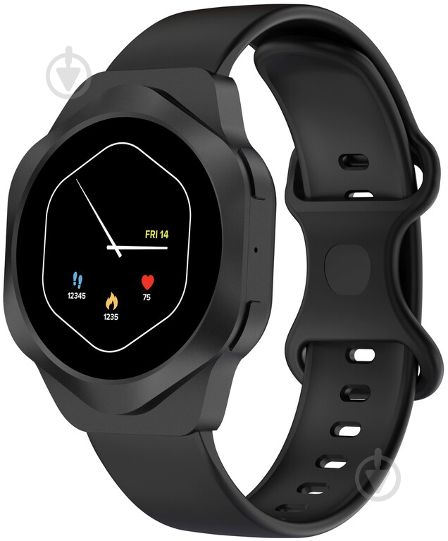 Смарт-годинник Canyon Hexagon SW-88 BT-CALL black (CNS-SW88BB) - фото 1