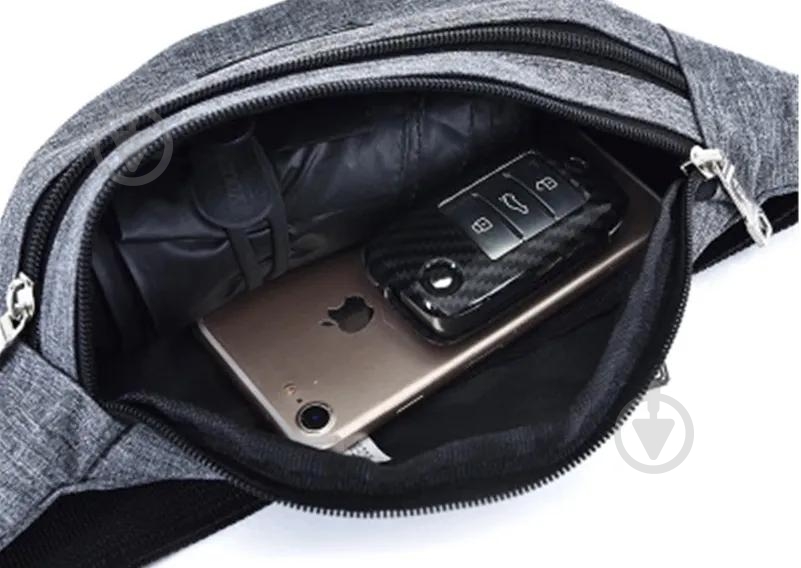 Сумка-бананка Supretto 5612 серый - фото 4