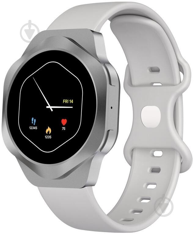 Смарт-часы Canyon Hexagon SW-88 BT-CALL silver (CNS-SW88SS) - фото 1