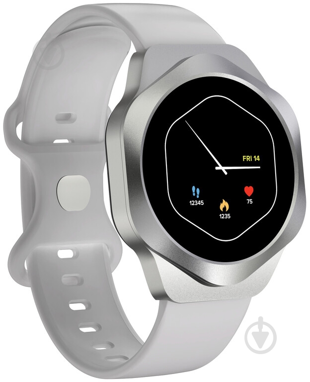 Смарт-часы Canyon Hexagon SW-88 BT-CALL silver (CNS-SW88SS) - фото 3