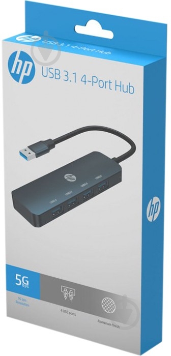 USB-хаб HP USB3.0 Black (DHC-CT100) 4хUSB3.0 - фото 2