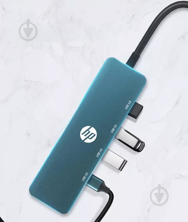 USB-хаб HP USB3.0 Black (DHC-CT100) 4хUSB3.0 - фото 3