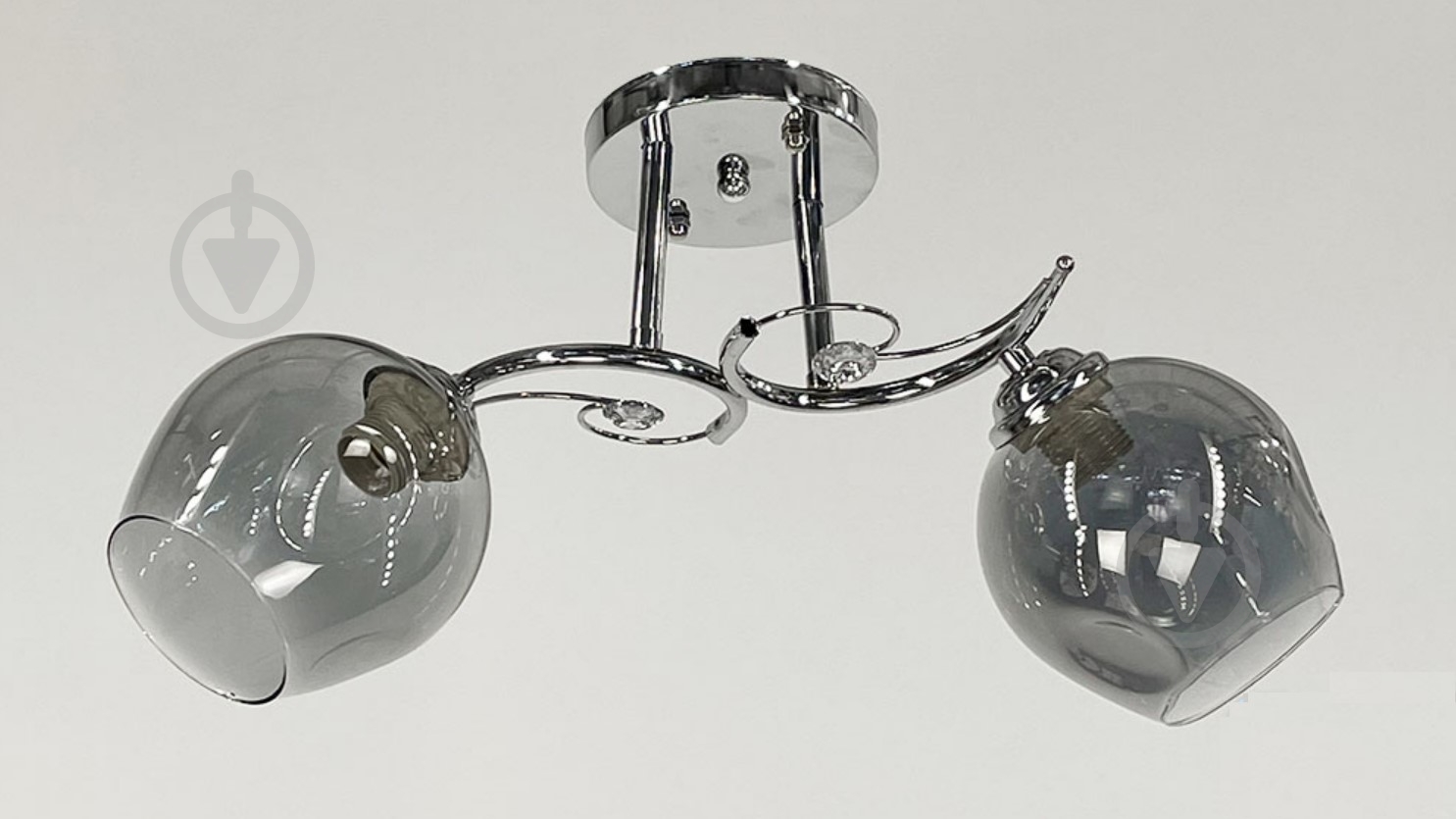 Люстра потолочная Focus Light 2x60 Вт Е27 хром 3258/2 - фото 1