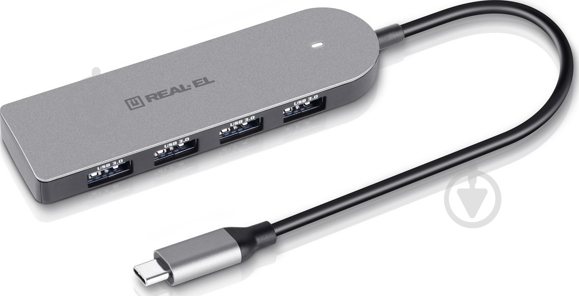 USB-хаб Real-el REAL-EL CQ-415 Space Grey - фото 6 USB-хаб Real-el REAL-EL CQ-415 Space Grey - фото 6