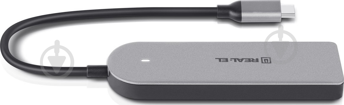 USB-хаб Real-el REAL-EL CQ-415 Space Grey - фото 3 USB-хаб Real-el REAL-EL CQ-415 Space Grey - фото 3