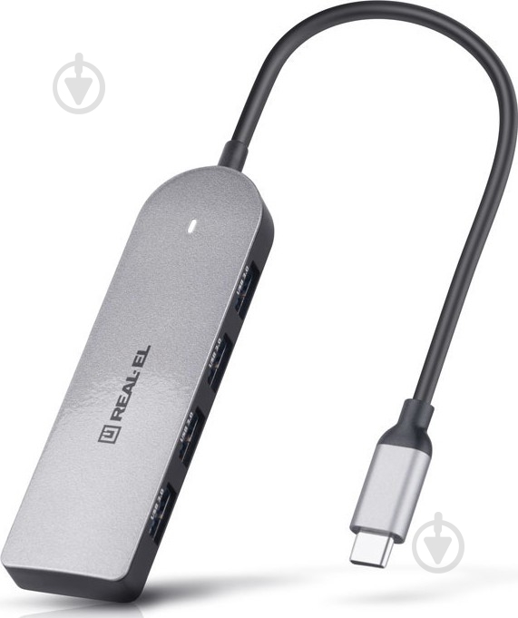 USB-хаб Real-el REAL-EL CQ-415 Space Grey - фото 7 USB-хаб Real-el REAL-EL CQ-415 Space Grey - фото 7