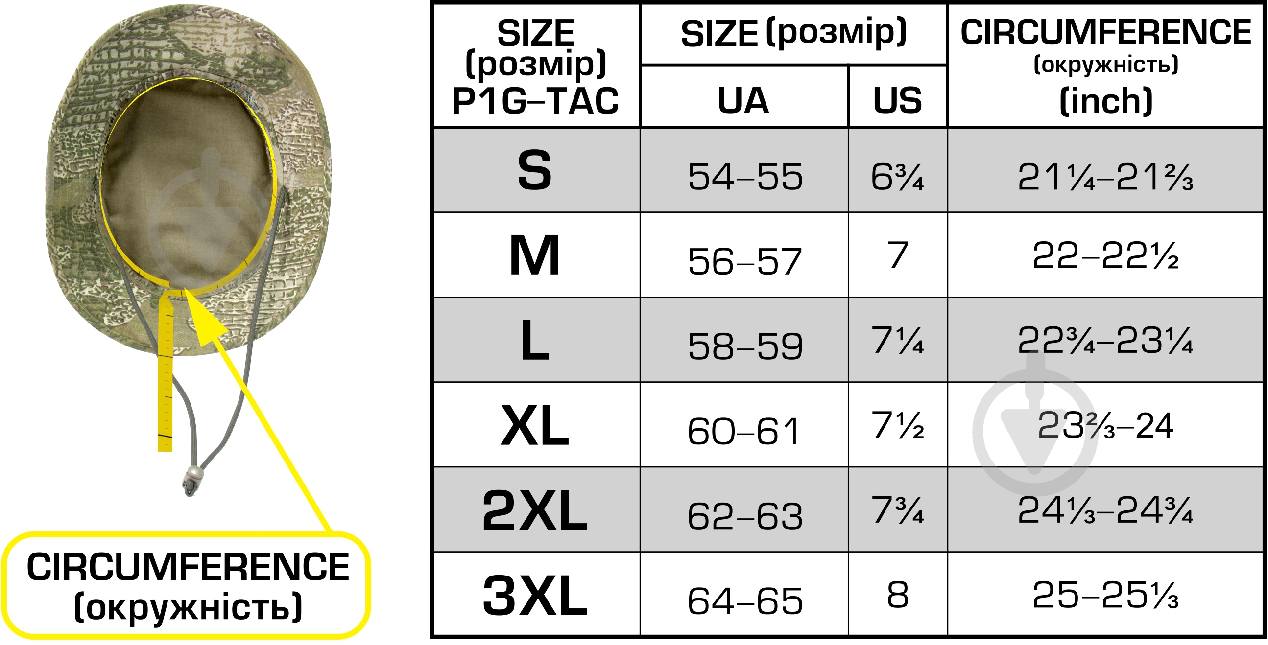 Панама P1G UA281-M19991MCU Sр. MTP/MCU camo - фото 4