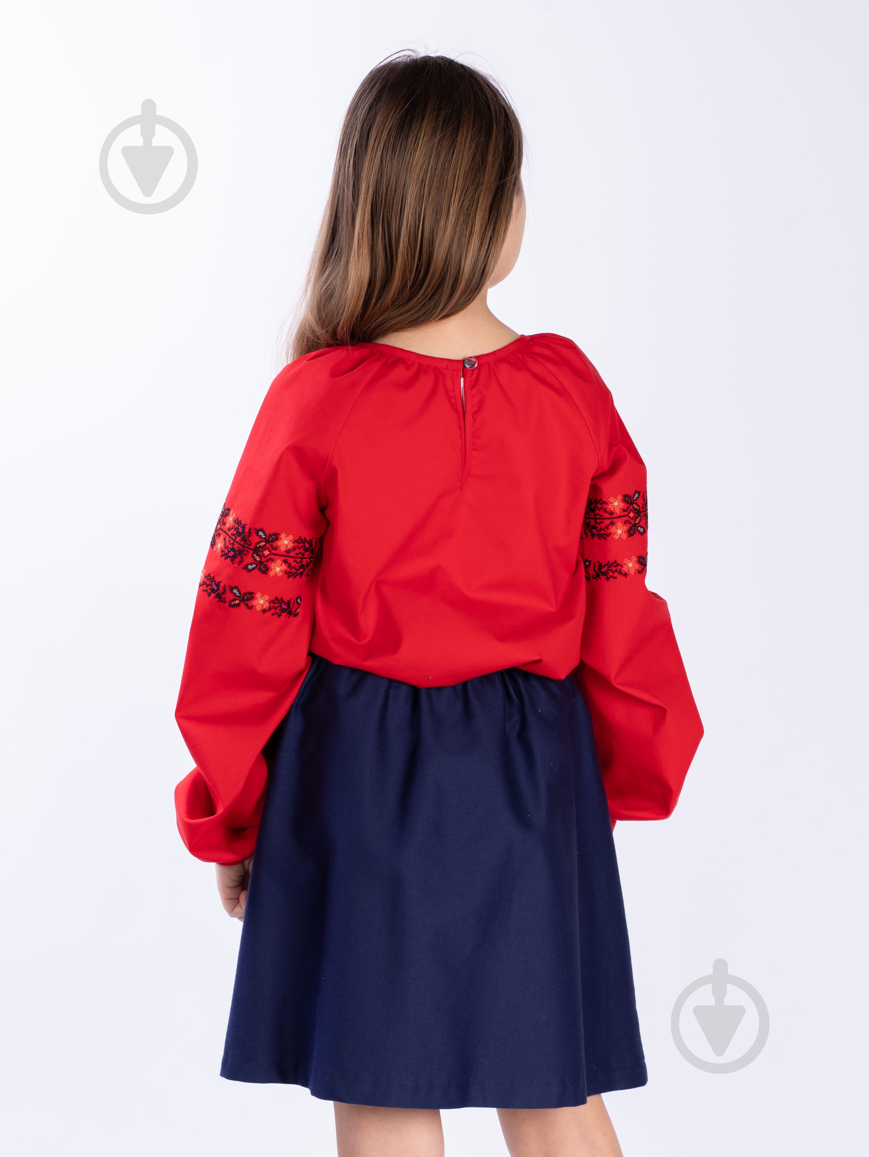 Вишиванка для дівчаток Едельвіка р.152 червоний 289-22/00 - фото 2