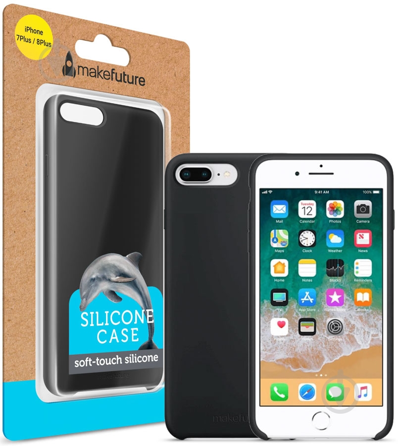 Чехол-накладка MakeFuture MCS-AI7P/8PBK для Apple iPhone 7 Plus/8 Plus - фото 3