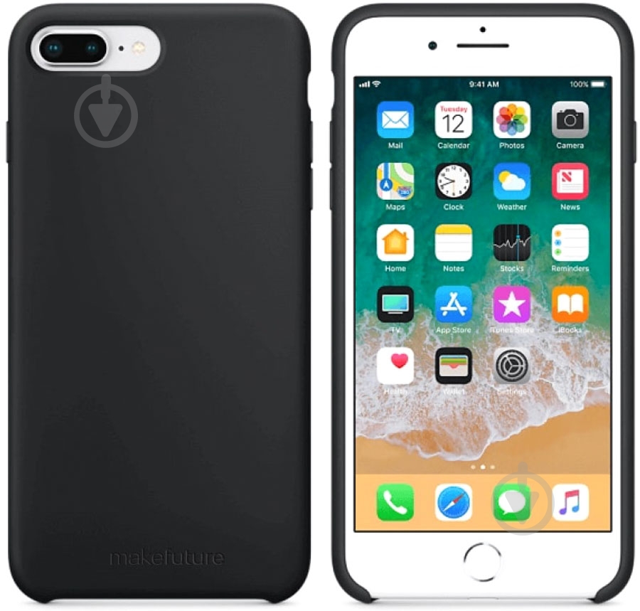 Чехол-накладка MakeFuture MCS-AI7P/8PBK для Apple iPhone 7 Plus/8 Plus - фото 1