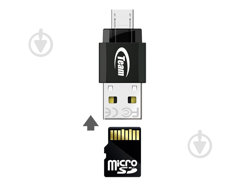 Кардридер Team USB2.0 Team M141 Black (TM141B01) - фото 2 Кардридер Team USB2.0 Team M141 Black (TM141B01) - фото 2