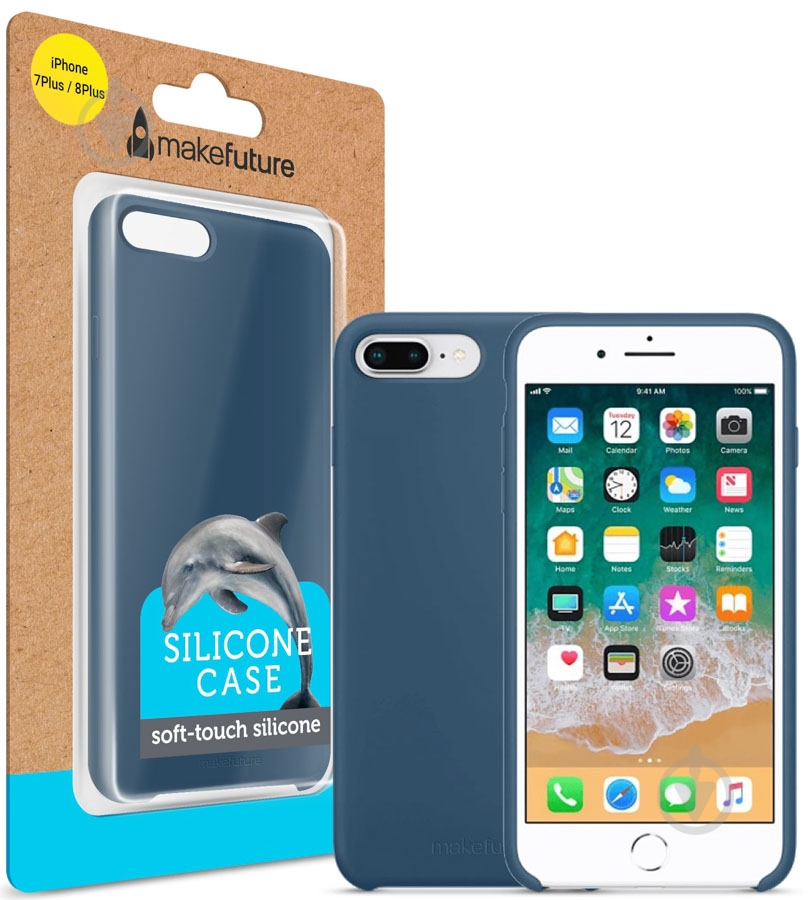 Чехол-накладка MakeFuture MCS-AI7P/8PBL для Apple iPhone 7 Plus/8 Plus - фото 3