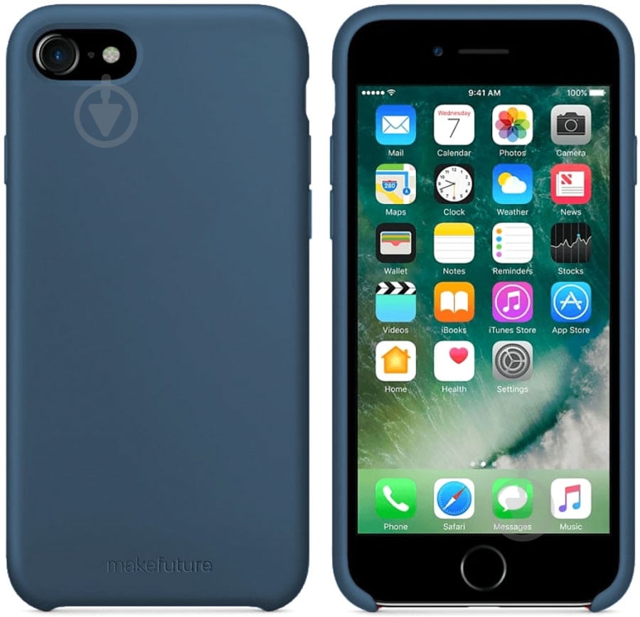 Чохол-накладка MakeFuture MCS-AI7/8BL для Apple iPhone 7/8 - фото 1