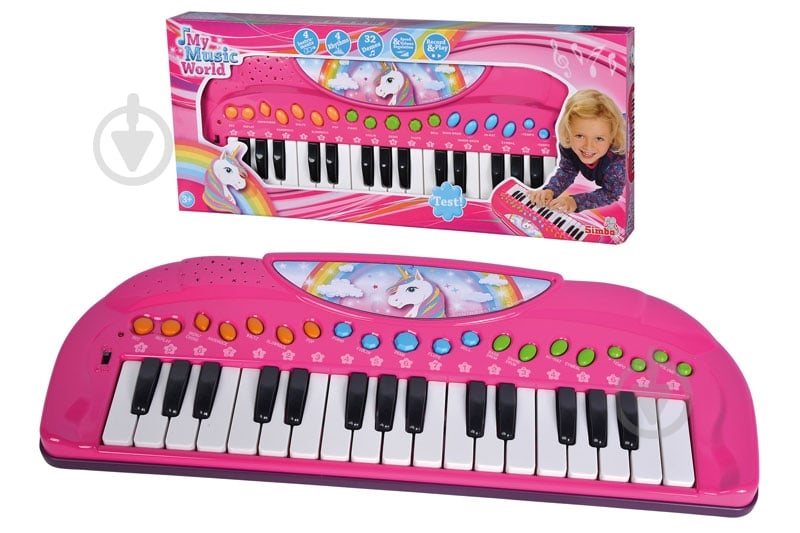 Музыкальный инструмент Simba Клавишные Единорог 6832445 - фото 1 Музыкальный инструмент Simba Клавишные Единорог 6832445 - фото 1