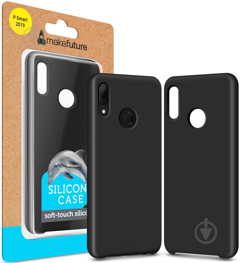 Чехол-накладка MakeFuture Silicone Case black (MCS-HUPSBK) для Huawei P Smart - фото 2