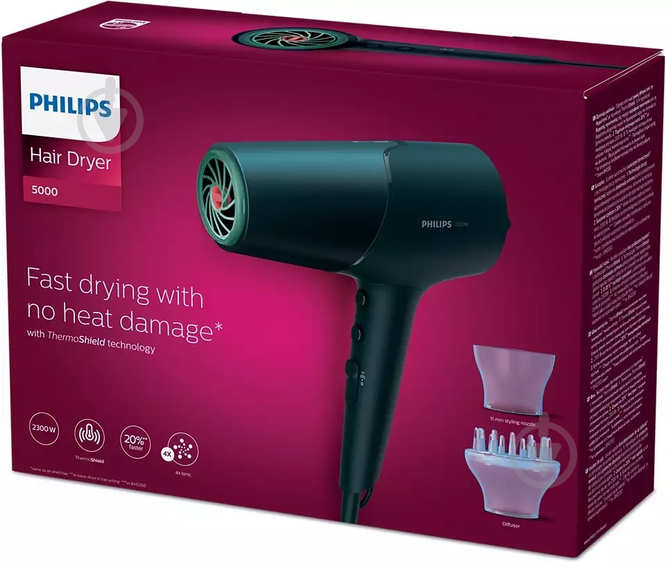ВИТРИНА! Фен Philips Series 5000 BHD512/00 - фото 13 ВИТРИНА! Фен Philips Series 5000 BHD512/00 - фото 13