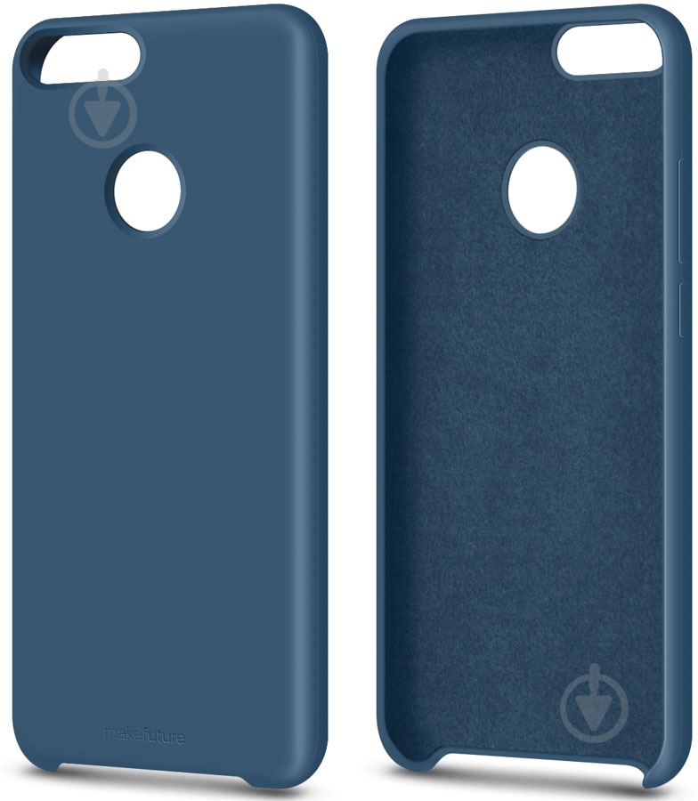 Чехол-накладка MakeFuture Silicone Case blue (MCS-HUPSBL) для Huawei P Smart - фото 2