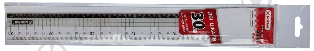 Линейка 30 см прозрачная 9004-30N NORMA - фото 2 Линейка 30 см прозрачная 9004-30N NORMA - фото 2