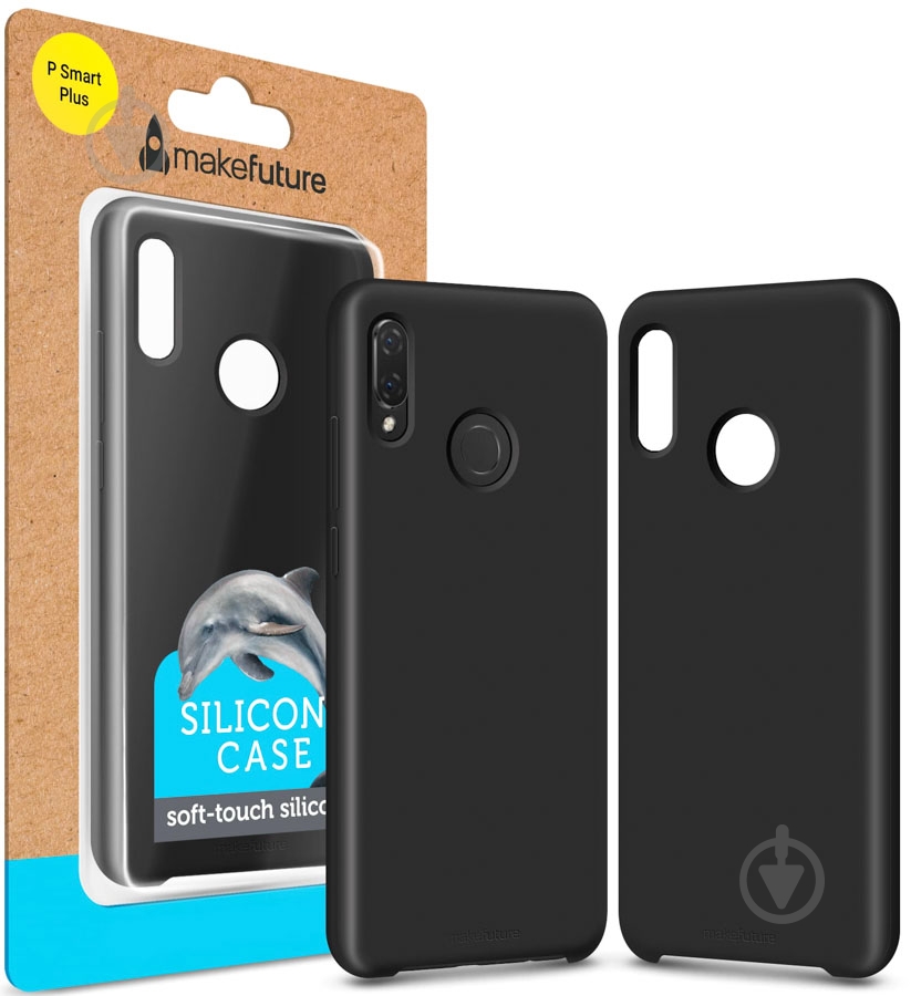 Чехол-накладка MakeFuture Silicone Case Plus black (MCS-HUPSPBK) для Huawei P Smart Plus - фото 2