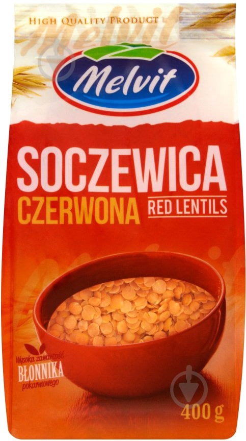 Чечевица Melvit красная 400 г - фото 1
