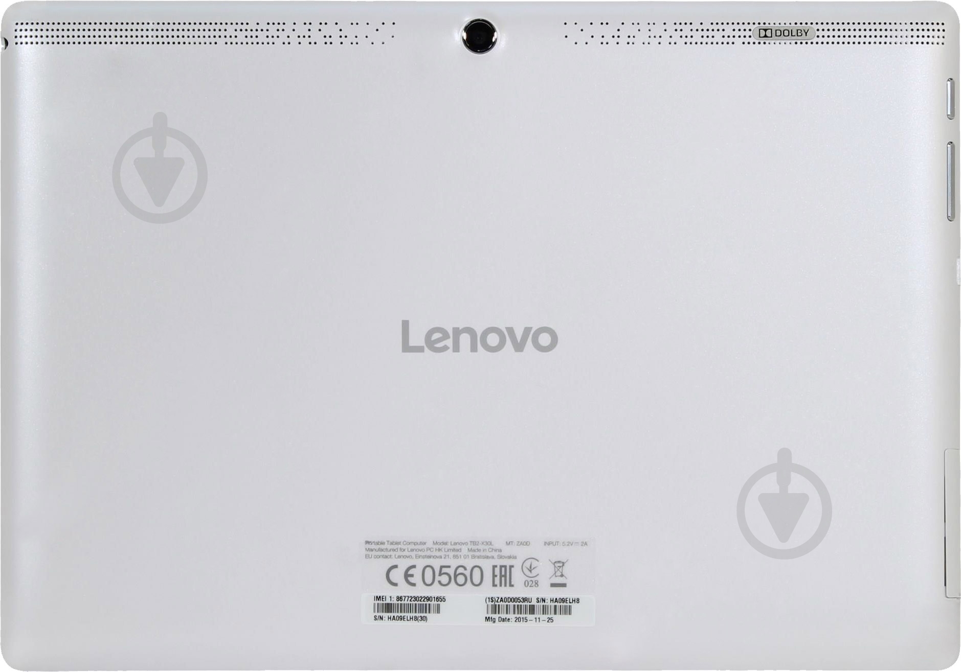 Планшет LENOVO TB2-X30L 16GB 10" white - фото 5 Планшет LENOVO TB2-X30L 16GB 10" white - фото 5