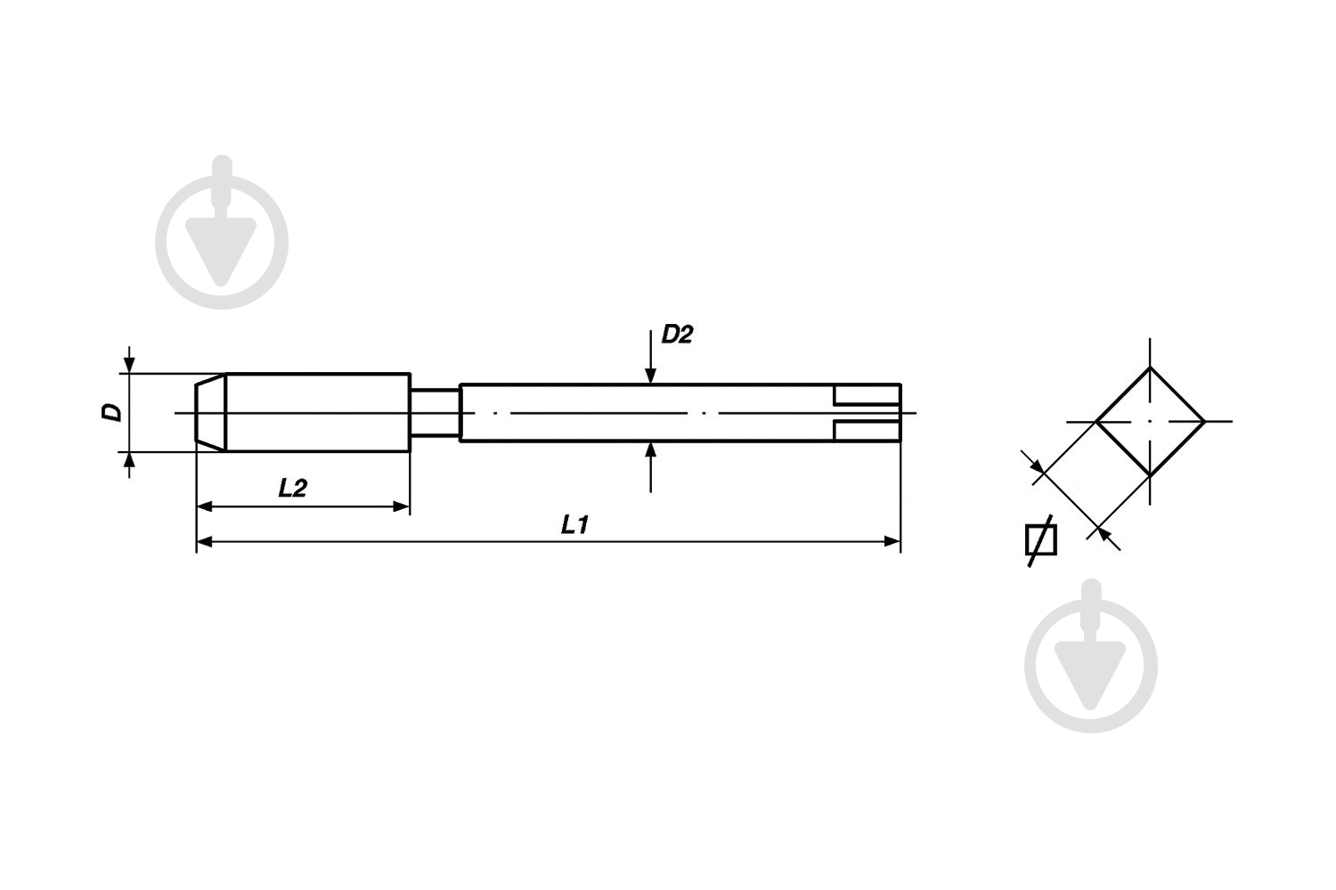 Метчик ручной Volkel 22718_vl - фото 2