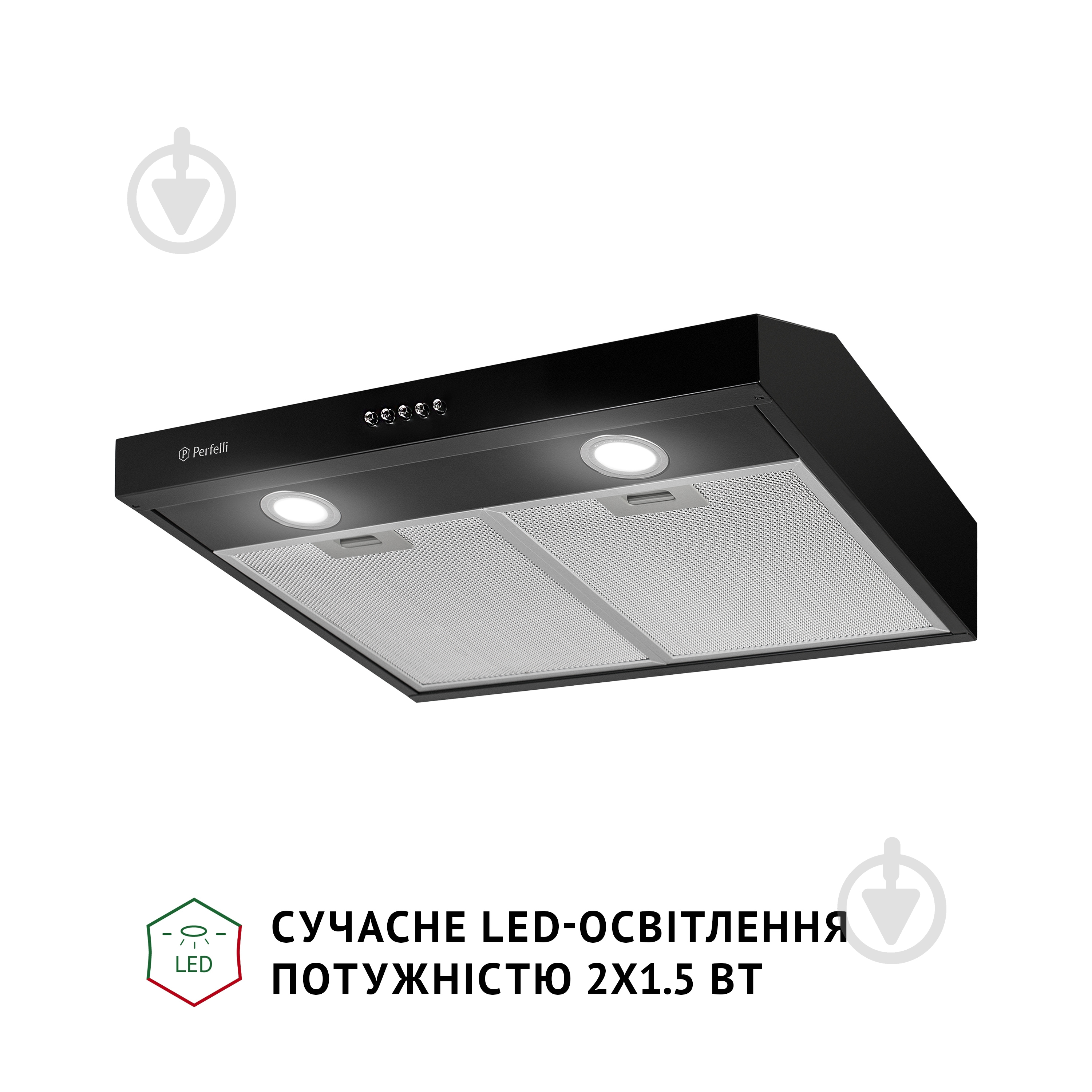 Вытяжка Perfelli PL 5002 BL LED плоская - фото 3