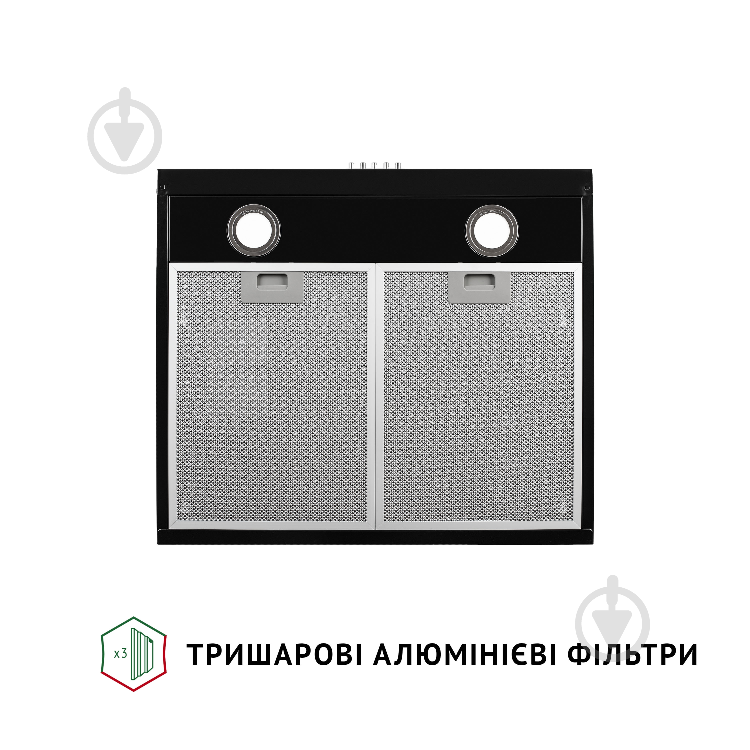 Вытяжка Perfelli PL 5002 BL LED плоская - фото 6