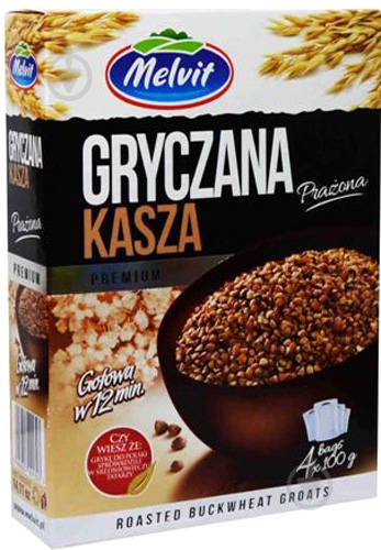 Крупа гречневая Melvit в пакетиках для варки 400 г - фото 1 Крупа гречневая Melvit в пакетиках для варки 400 г - фото 1