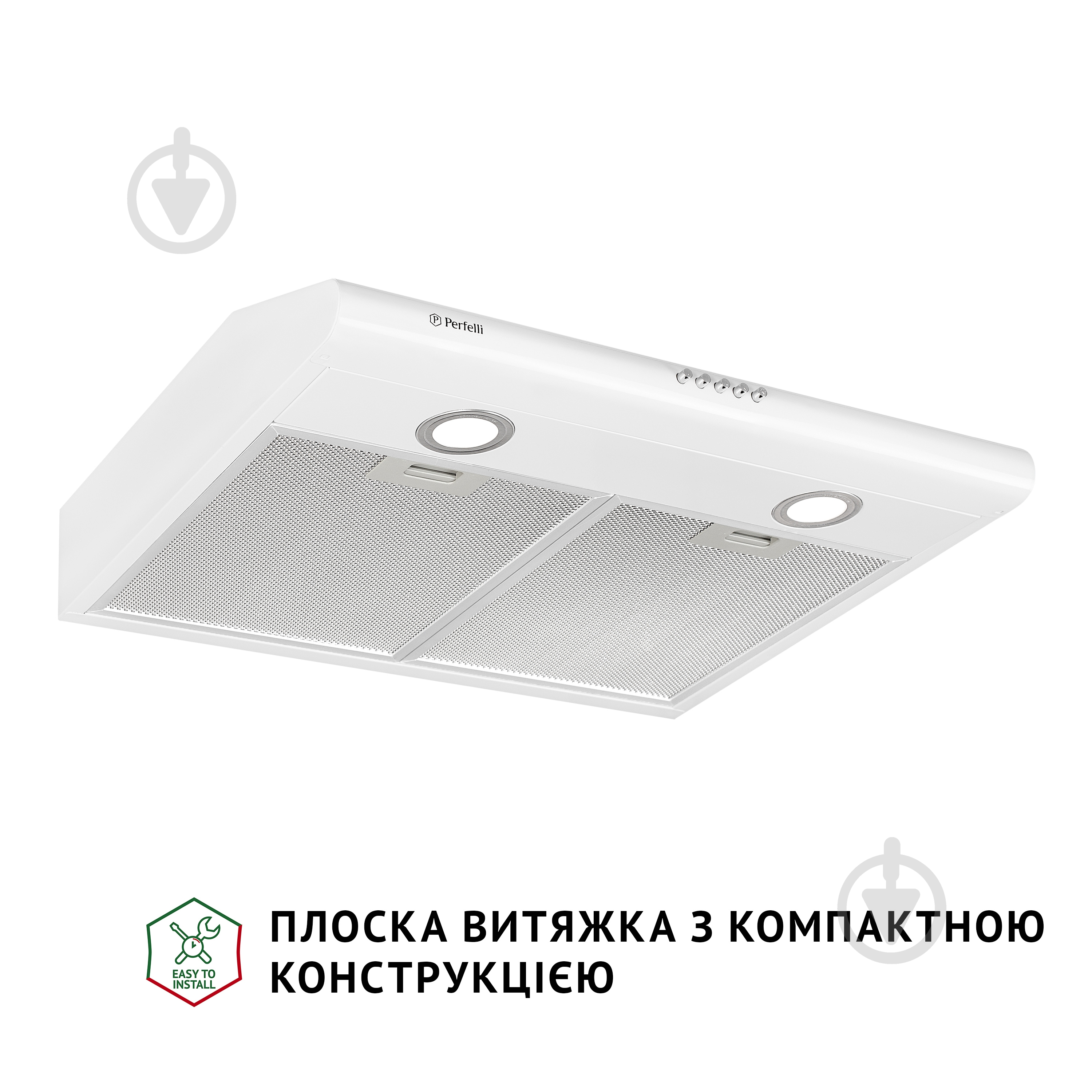 Витяжка Perfelli PL 6022 W LED плоска - фото 2 Витяжка Perfelli PL 6022 W LED плоска - фото 2