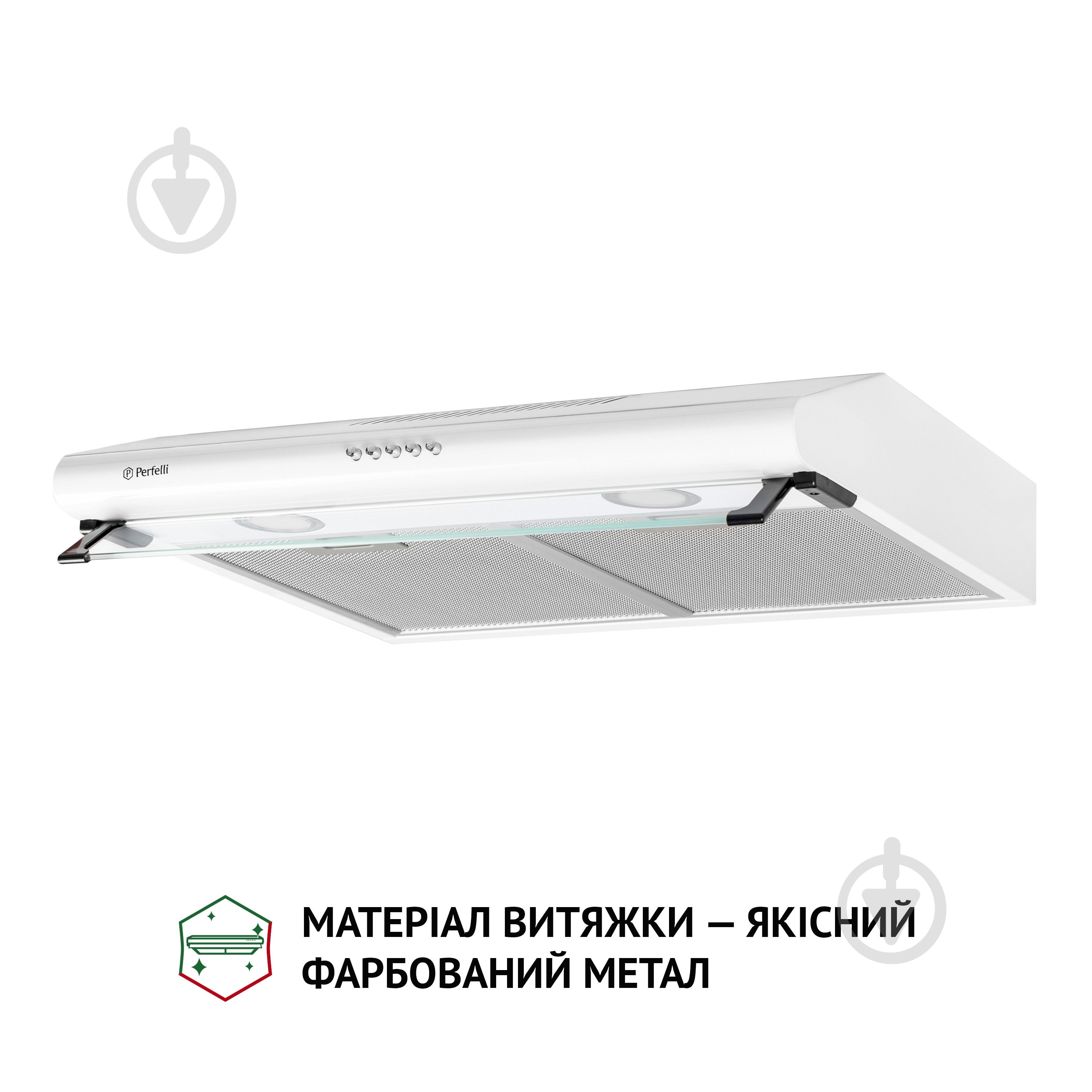 Витяжка Perfelli PL 6042 W LED плоска - фото 4
