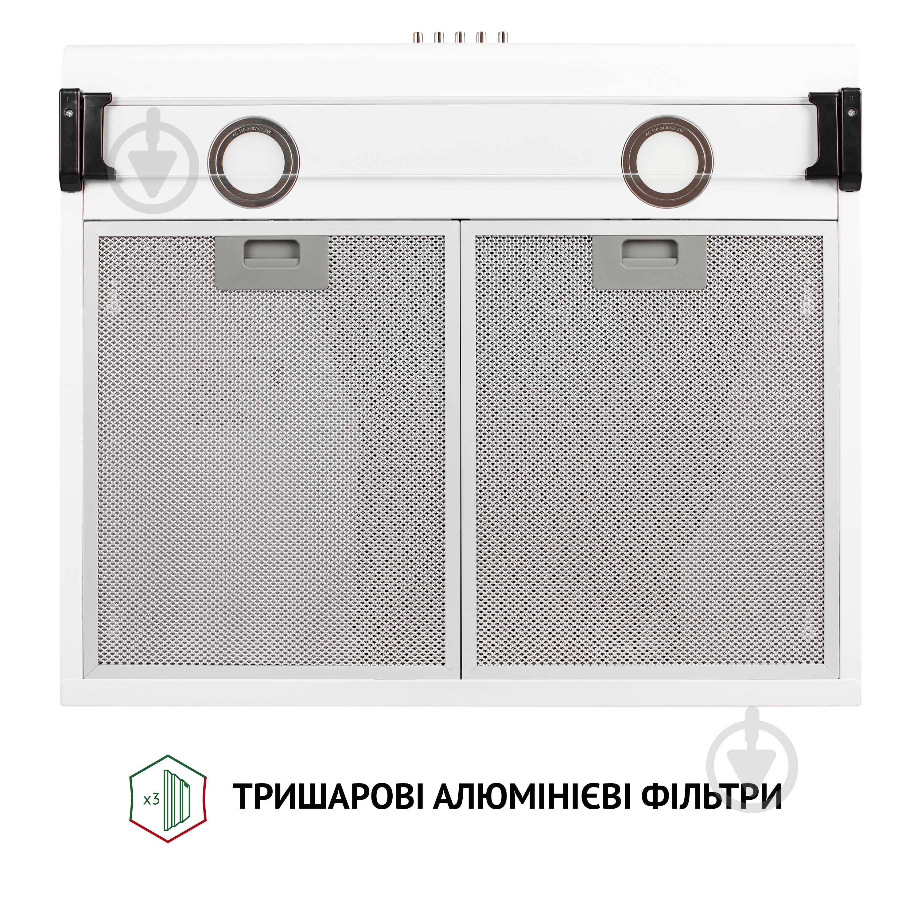 Витяжка Perfelli PL 6042 W LED плоска - фото 7