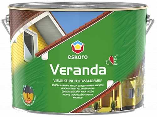 Краска Eskaro Veranda белый полумат 2,85 л - фото 1