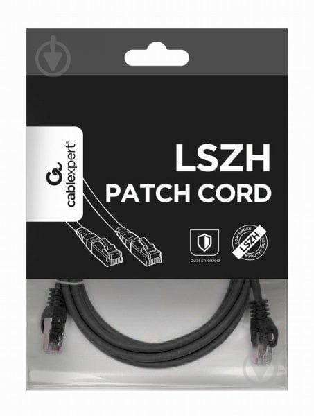 Патч-корд Cablexpert 2 м чорний (PP6A-LSZHCU-BK-2M) S/FTP литий - фото 4 Патч-корд Cablexpert 2 м чорний (PP6A-LSZHCU-BK-2M) S/FTP литий - фото 4