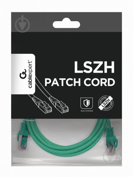 Патч-корд Cablexpert PP6A-LSZHCU-G-1M S/FTP литой 1 м зеленый - фото 4 Патч-корд Cablexpert PP6A-LSZHCU-G-1M S/FTP литой 1 м зеленый - фото 4