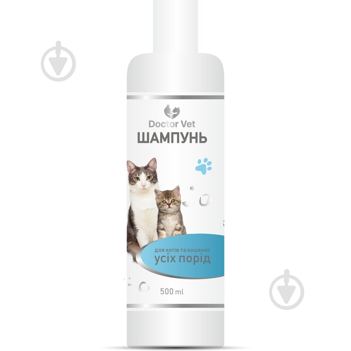 Шампунь Doctor Vet для кошенят 500 мл для котів - фото 1 Шампунь Doctor Vet для кошенят 500 мл для котів - фото 1