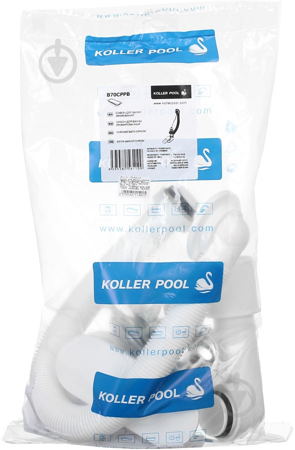 Сифон для ванни Koller Pool хромований, A501 (KP) - фото 5