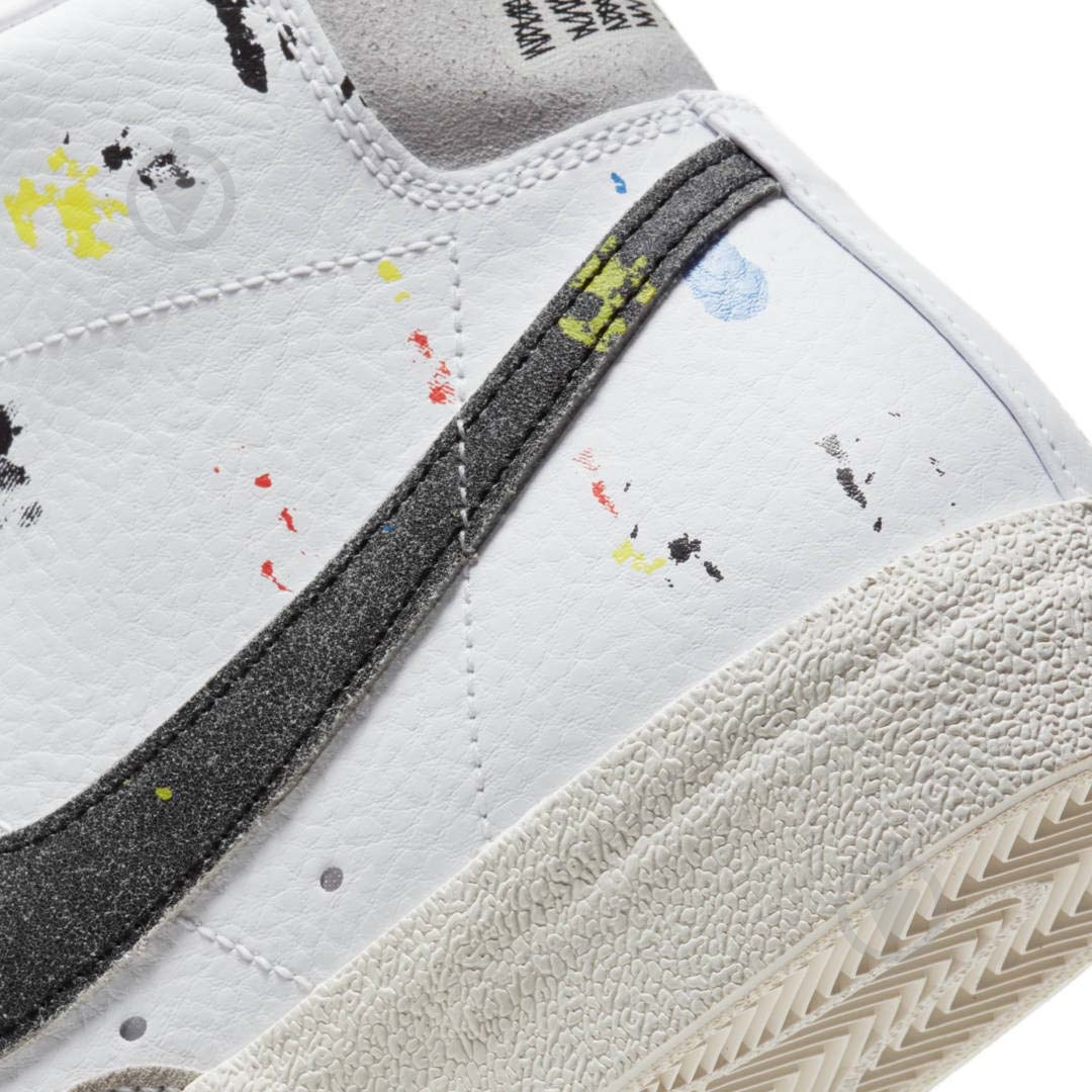 Кроссовки мужские демисезонные Nike Blazer Mid '77 DC7331-100 р.42,5 белые - фото 10