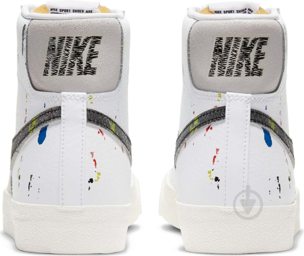 Кроссовки мужские демисезонные Nike Blazer Mid '77 DC7331-100 р.42,5 белые - фото 5