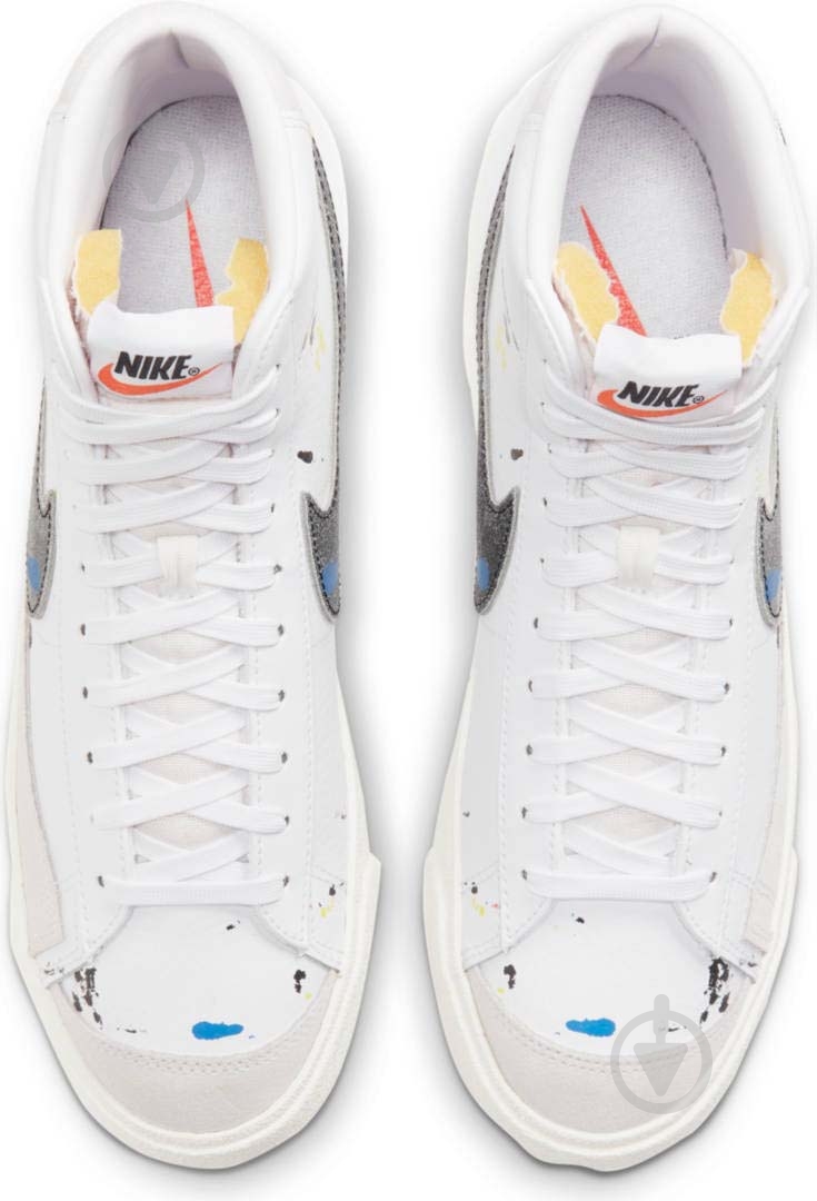 Кроссовки мужские демисезонные Nike Blazer Mid '77 DC7331-100 р.42,5 белые - фото 7