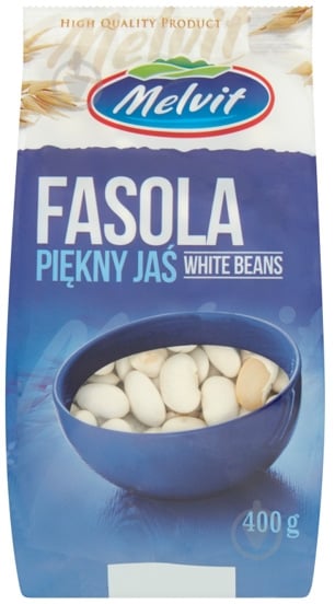 Фасоль белая Melvit Piekny Jas 400 г - фото 1